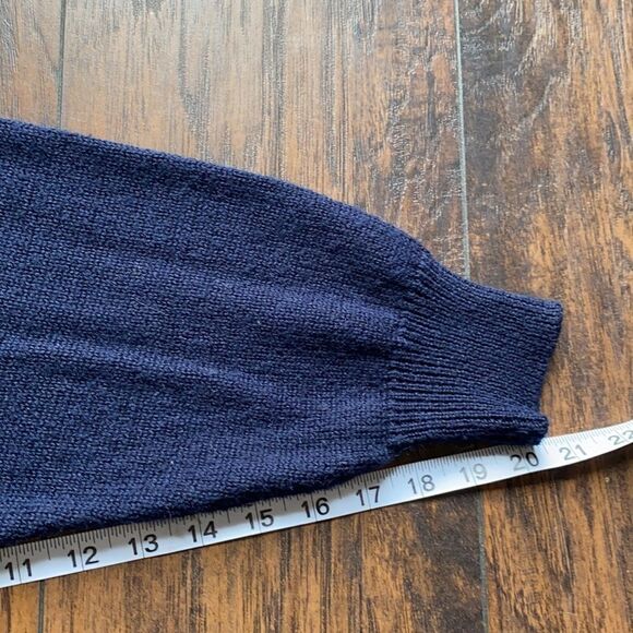 Vintage Navy 90’ s Geometric Sweater size 1X GUC - Picture 9 of 10